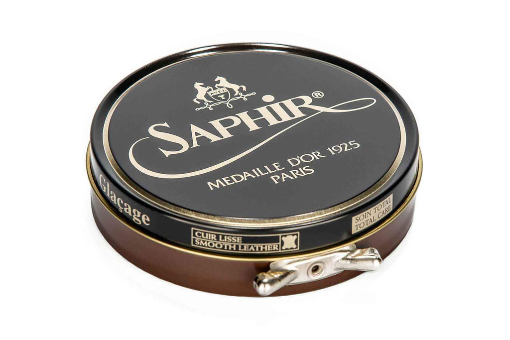 Saphir Pate de Luxe Wax 100ml - Light Brown #03